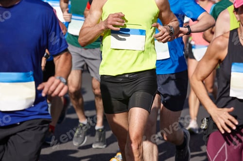 Preview: Runners on the street. Healthy lifestyle. Marathon. Athletics