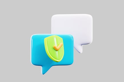Preview: Safe message icon with shield