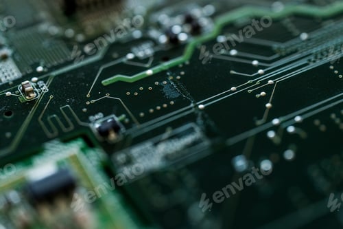 Preview: Macro shot of notebook electronic