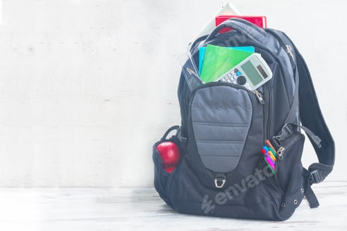 Preview: School backpack with supplies