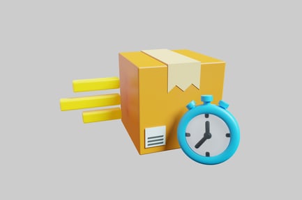 Preview: Express delivery cartoon parcel timer