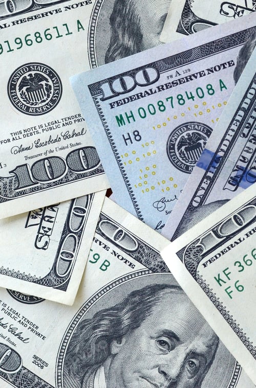 Preview: Detailed Close Up of One Hundred Dollar Bills