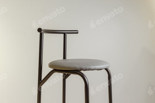Preview: Steel legs simplistic bar chair
