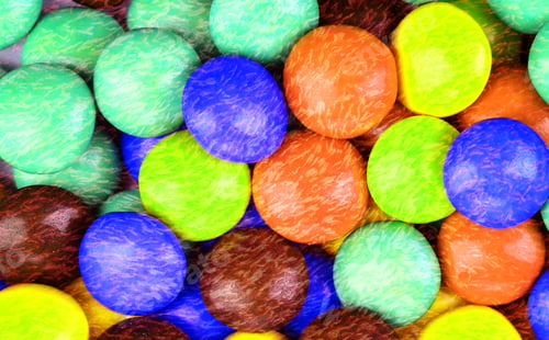 Preview: multicolored sugar coated candies