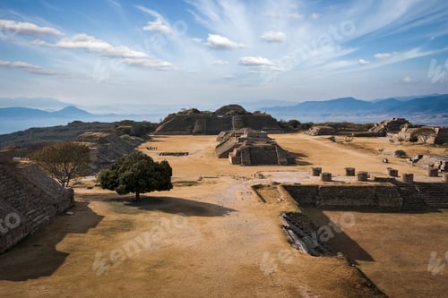 Preview: Ancient ruins on plateau Monte Alban in Mexico