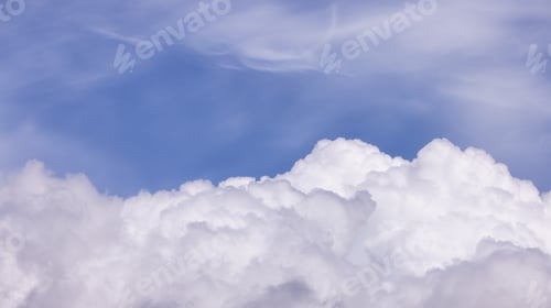 Preview: View of Cloudscape during a cloudy blue sky sunny day