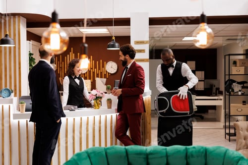 Preview: Colleagues greeted by receptionist