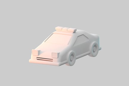 Preview: Cartoonish police car