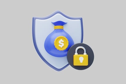 Preview: Secure money shield icon