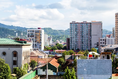 Preview: Batumi cityscape on sunny autumn day