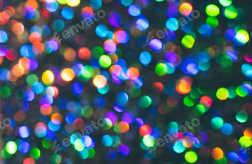Preview: Blue holiday bokeh. Abstract Christmas background