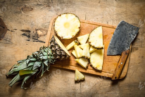 Preview: The pineapple on the Board with an axe.