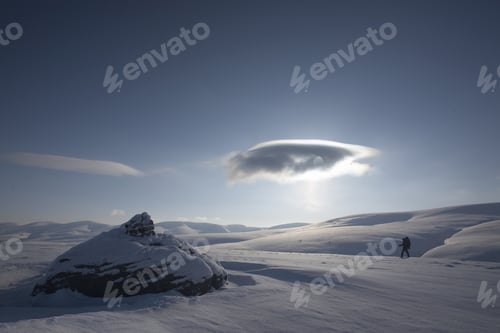 Preview: beautiful arctic winter landscape, very cold climate