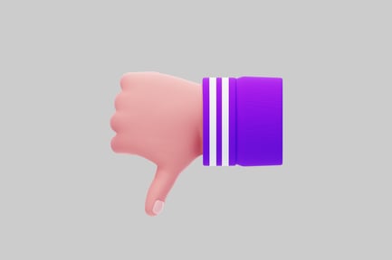 Preview: Cartoon hand with thumb down