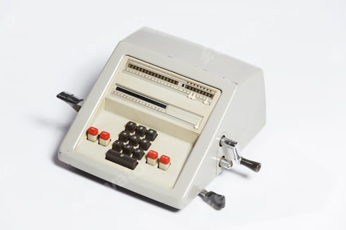 Preview: Obsolete calculator, old calculator.