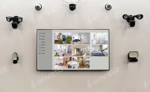 Preview: different types of cameras with an apartment monitor