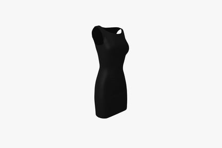 Preview: Form-fitting sleeveless dress with cut-out back detail