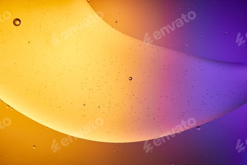 Preview: Beautiful abstract orange and purple color background from mixed water and oil