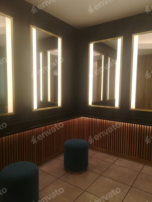 Preview: Mirrored powder room