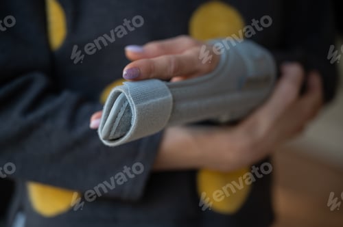 Preview: Injured finger in orthopedic brace