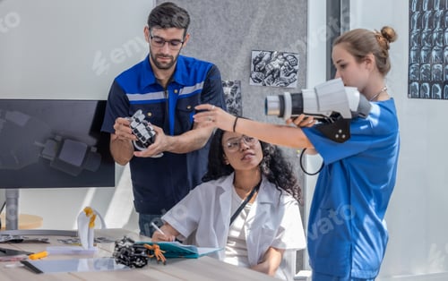 Preview: Innovative team including engineer, doctor and surgeon design robotic limbs for patient rehab.