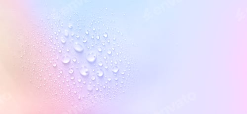Preview: banner drops on a pastel background with space for text