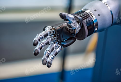 Preview: Futuristic Robotic Hand for a handshake