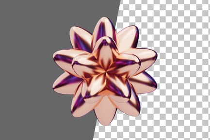 Preview: Chromatic Abstract Radiant Flower Burst 3D Icon