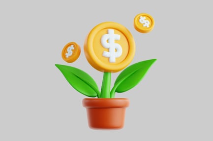 Preview: Coin plant cartoon