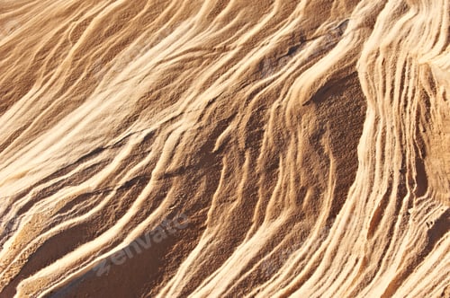 Preview: Wavy striped sandstone formations in canyon