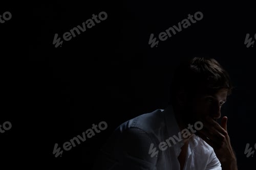 Preview: Sad man with depression