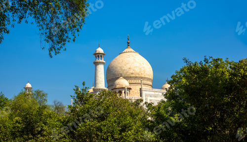Preview: Taj Mahal Memorial Travel Destination 7 Wonders Concept