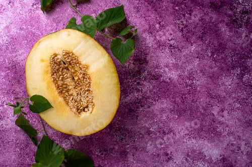 Preview: Fresh sweet ripe juicy sliced melon