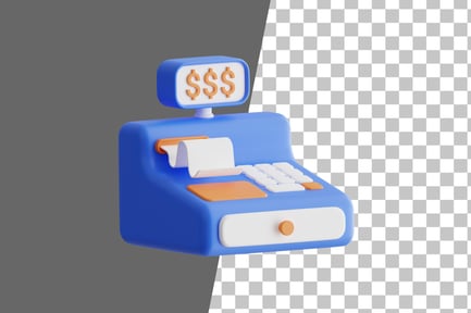 Preview: Cash Register 3D Icon