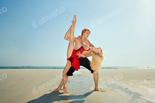 Preview: Couple dancing on a beach