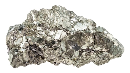 Preview: crystals of marcasite (white iron pyrite) isolated