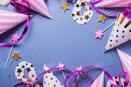 Visualização: Cartão de convite para festa de aniversário