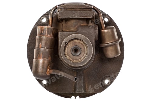 Preview: Engine compressor chiller, isolated on white background