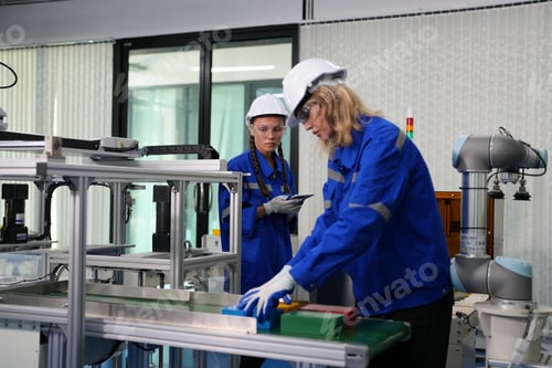 Preview: Business industry innovation technology, people with tech Innovation technological progress concept.