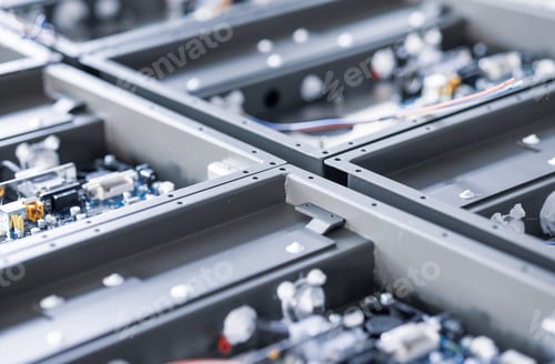 Preview: Metal components and microcircuits blanks in laboratory