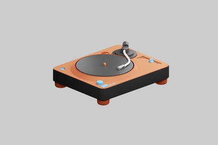 Preview: Retro-Inspired Turntable with Vinyl Player