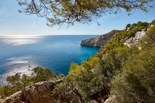 Preview: Spanish mediterranean scenic sunny coastline. La Granadella beach.