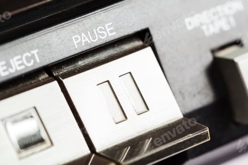 Preview: Vintage audio stereo. close up