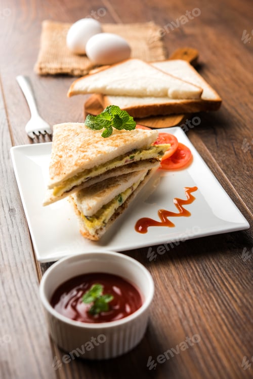 Preview: Bread Omelette Sandwich