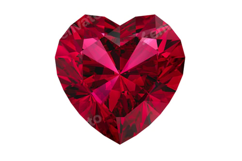 Preview: #7589 Pink diamond isolated on a transparent background