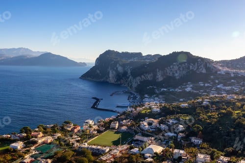 Preview: Touristic Town on Capri Island in Bay of Naples, Italy.