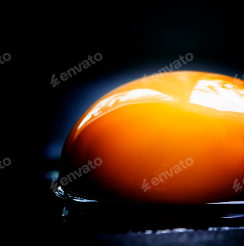 Preview: Egg yolk, selective focus