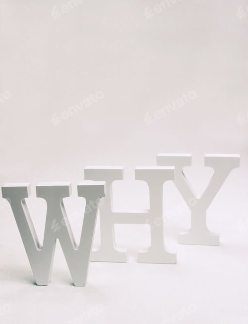 Preview: Word why with white letters