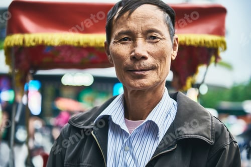 Preview: Horizontal portrait of Vietnamese mature man
