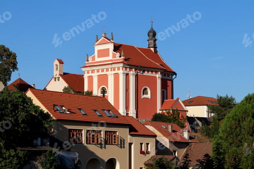 Preview: Church of Saint Ludmila in the village of Tetin in Bohemia